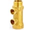 Коллектор Tiemme 2 отвода, 3/4"х3/4(18) евроконус (латунь) 1910024 / 1883G180502 3