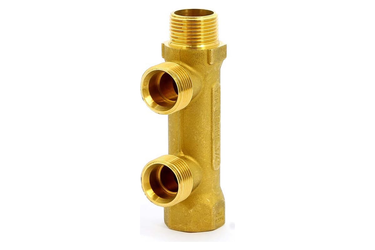 Коллектор Tiemme 3 отвода, 1"х3/4"(18) евроконус (латунь) 1910008 ...