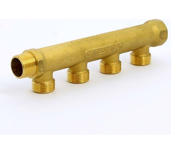 Коллектор Tiemme 4 отвода, 3/4"х3/4(18) евроконус (латунь) 1910022 / 1883G180504