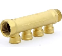Коллектор Tiemme 4 отвода, 1"х1/2"В (латунь) 1910048 / 1944G060404