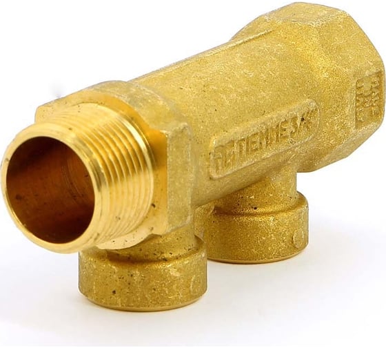 Коллектор Tiemme 2 отвода, 3/4"х1/2"В (латунь) 1910052 / 1932G050402