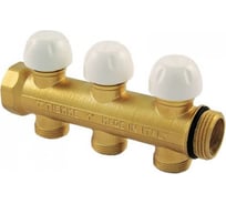 Коллектор Tiemme 3 отвода, термостатический 1"х3/4(18) (латунь) 3040011 / 3046G060503