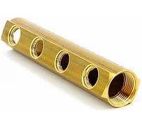 Магистральный коллектор Tiemme 4 отвода 1" ВР (латунь) 1970003 / 1986G060404