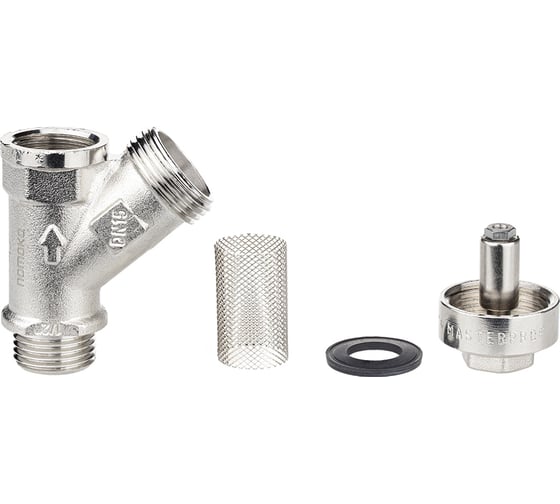 Косой фильтр грязевик MPF 1/2", в/н, с магнитом ИС.072781