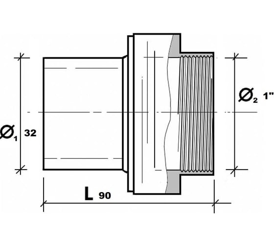 Переход OLFUSE пэ/сталь PN16 SDR11 D32X1" внут. 77391603200D
