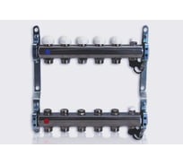 Коллекторная группа Tiemme 5 отводов 1" с настроечными клапанами (нерж.ст) 3920095 / 3865X