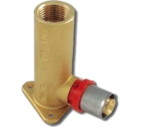 Водорозетка Tiemme 16х1/2" длинная (110 мм) латунь (пресс) 1651182 / 1656XL