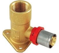 Водорозетка Tiemme 20х1/2" латунь (пресс, отступ 22.5 мм) 1651022 / 1656CE