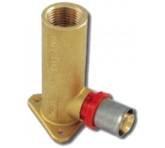 Водорозетка Tiemme 16х1/2" длинная (90 мм.) латунь (пресс) 1651192 / 1656XL