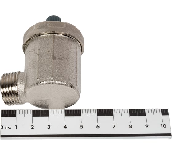 Автоматический воздухоотводчик Tiemme 1/2" с боковым подключением (никель) 1980003 / 1899N0004