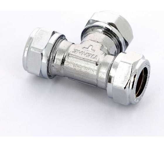 Тройник Tiemme 15х15х15 (обжим) (хром) 1130012 / 1107C151515CZ
