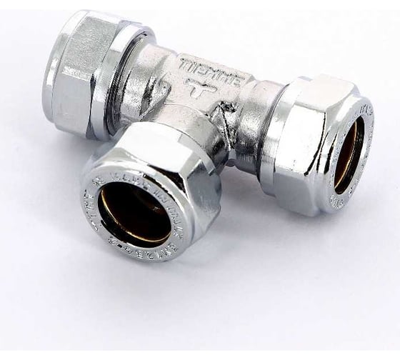 Тройник Tiemme 15х15х15 (обжим) (хром) 1130012 / 1107C151515CZ