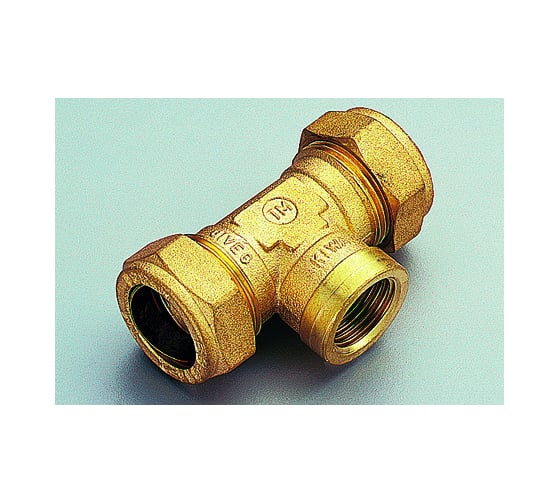 Переходной тройник Tiemme 18х3/4"Вх18 (обжим) 1100059 / 1109G180518 1