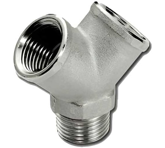 Тройник Tiemme Y-образный 1/2" (никель) 1500258 / 1574N040404 1