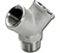 Тройник Tiemme Y-образный 1/2" (никель) 1500258 / 1574N040404 1