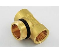 Коллекторный тройник Tiemme концевой, 1"х1/2"х1/2" (латунь) O-ring 1950040 / 1890R