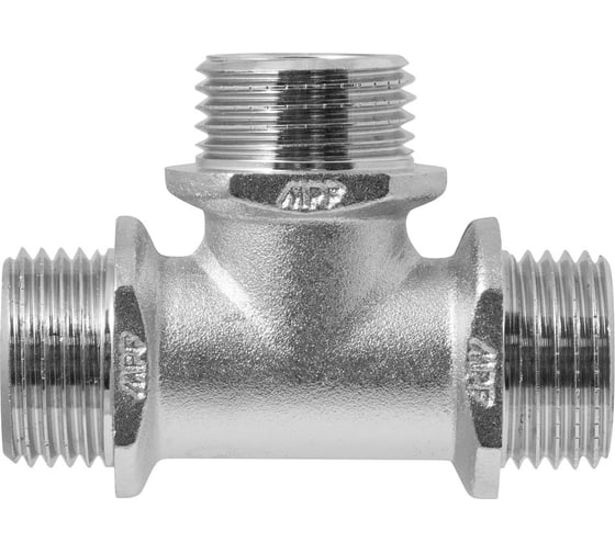 Тройник MPF 1/2" н/н/н с ограничителем, опт 20 шт ИС.072072.20