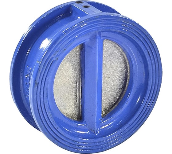 Обратный двухстворчатый клапан DN.ru ду600 ру16 межфланцевый чугунный D100-02568 1