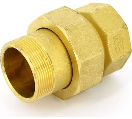 Прямой сгон Tiemme 1" ВН (латунь) 1500007 / 1555G000606
