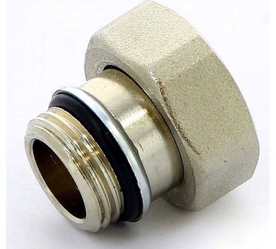 Сгон с накидной гайкой Tiemme 3/4" (с уплотн. кольцом, никель) 3270005 / 3338