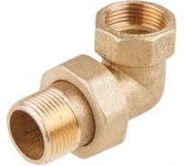 Угловой сгон Tiemme 1 1/2" ВН (латунь, с плоской прокладкой) 1500637