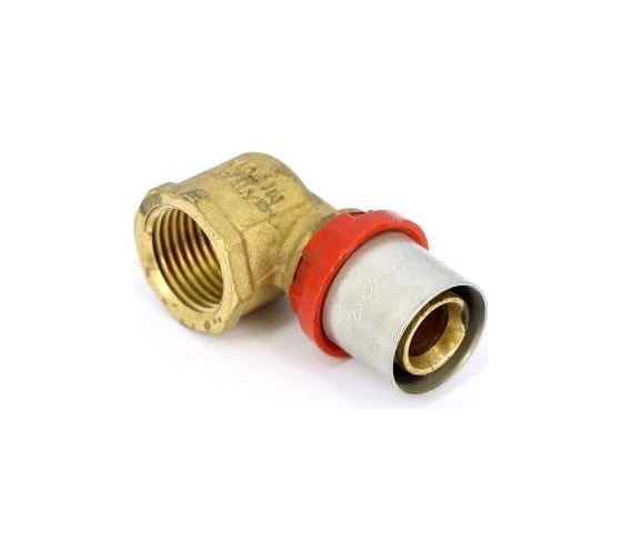Угловое соединение Tiemme 20х1/2"В латунь (пресс) COMPACT 1660007 / 1655G002004CT