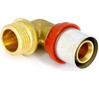 Угловое соединение Tiemme 20х3/4"Н латунь (пресс) COMPACT 1660029 / 1654G002005CT