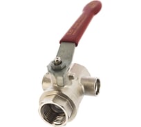 Шаровой кран RuB MILANO (S.81), 1/2" (с боковым дренажным клапаном) DN15 PN16, ВР-ВР, ручка S81D002