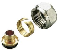 Коллекторный переход Tiemme для PEX трубы 15(2.5)х3/4"(18) евроконус 1440036 / 1436N152505