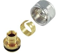 Коллекторный переход Tiemme для PEX трубы 16(2)х1/2"(16) хром 1440022