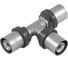 Тройник Tiemme 16x16x16 SN (пресс) 1650605/1657SN 1