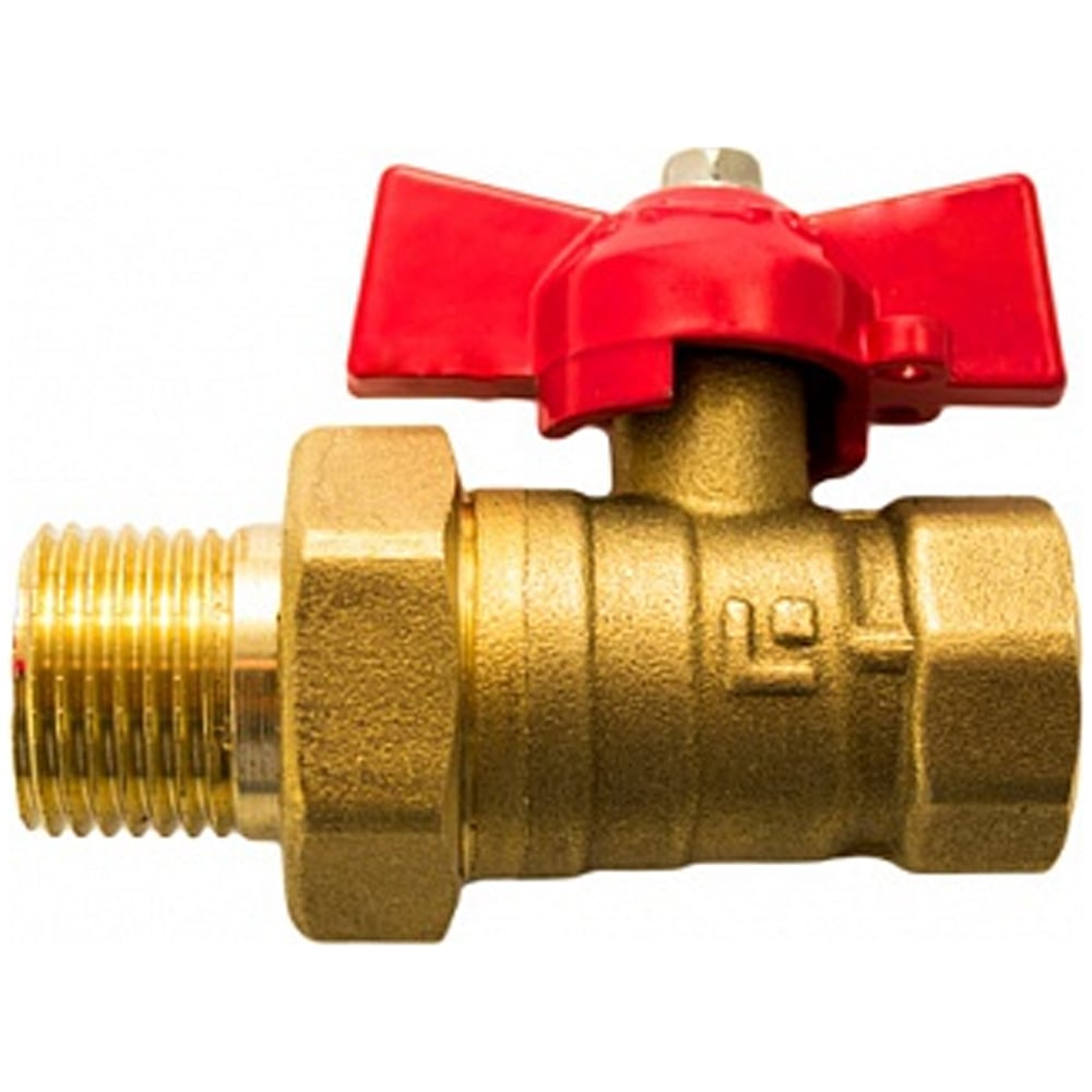 Шаровой полнопроходной кран DN.ru 11б27п1 ду15 ру16 латунь муфтовый ...