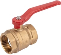 Кран шаровой полнопроходной DN.ru 11б27п1 Ду40 Ру16 латунь муфтовый (гайка-гайка), рычаг D160-00312
