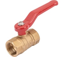 Кран шаровой полнопроходной DN.ru 11б27п1 Ду15 Ру16 латунь муфтовый (гайка-гайка), рычаг D160-00295