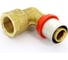 Угловое соединение Tiemme 16х1/2"В латунь (пресс) COMPACT 1660003 / 1655G001604CT 1