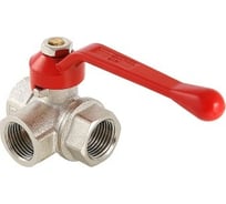 Шаровой трехходовой кран VALTEC, тип Т 3/4" вн.-вн.-вн. VT.361.N.05
