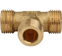 Тройник Tiemme 3/8" ННН (латунь) 1500561