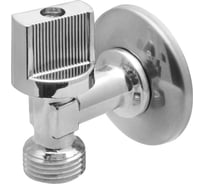 Шаровой угловой кран для стиральных/посудомоечных машин MPF Light 1/2 х1/2 н/н, хром, флажок сверху ИС.080360