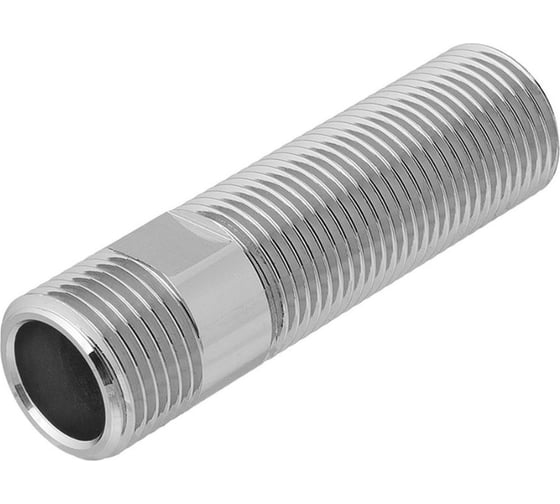 Сгон TIM прямой 1/2x75мм, хромированный 771811