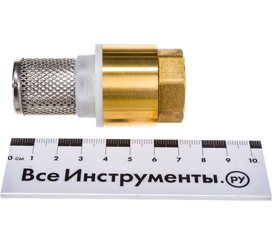 Обратный клапан с фильтром MasterProf 3/4", латунь ДС.020051