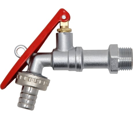 Шаровой водоразборный кран MasterProf со штуцером 1/2", под замок ДС.060116