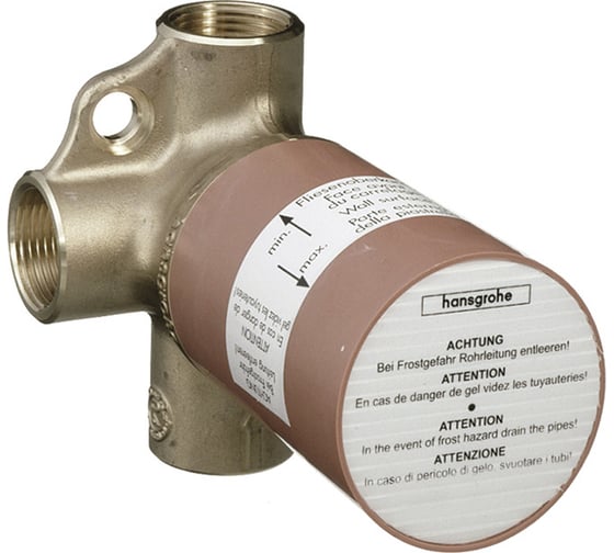 Запорный и переключающий вентиль HANSGROHE 15981180 Trio Stop скрытая часть 00000007601