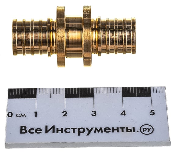 Равнопроходная муфта Rehau 16 16 бронза RX 13777121001
