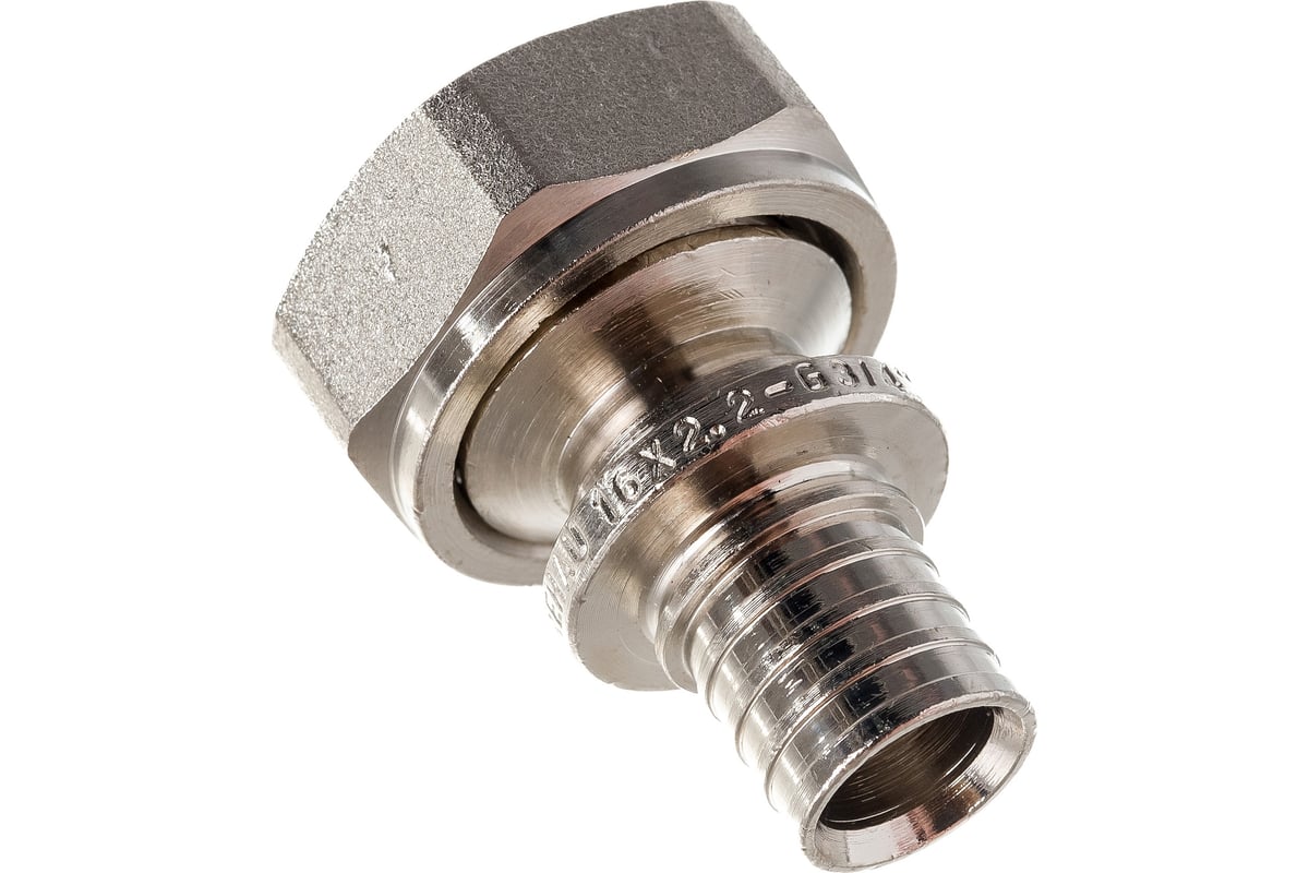 Переходник Rehau НГ 16 3/4 никелированная DZR латунь на евроконус ...