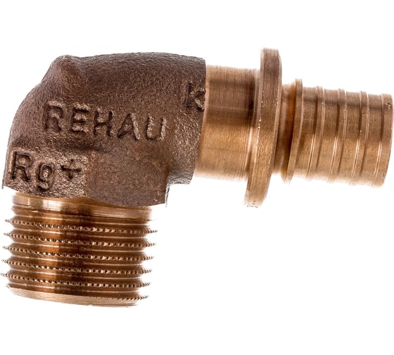 Угольник-переходник Rehau Н 16 1/2 бронза RX+ 14563471001