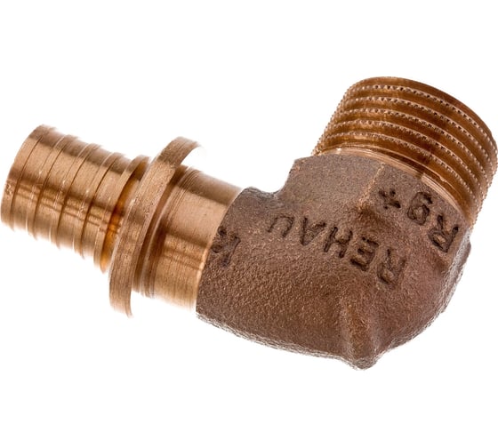 Угольник-переходник Rehau Н 16 1/2 бронза RX+ 14563471001