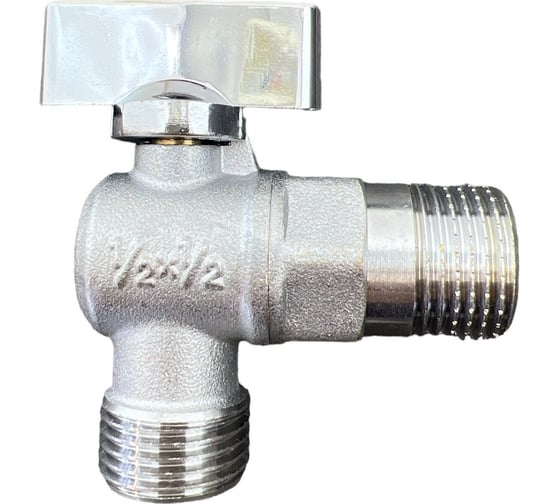 Шаровой кран шаровый GRIALE угловой 1/2" нр x 1/2" нр наружная-наружная резьба A151