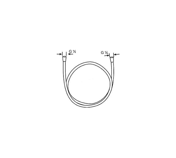 Шланг для душа HANSGROHE 28277002 Isiflex'B 150 см 00000007228