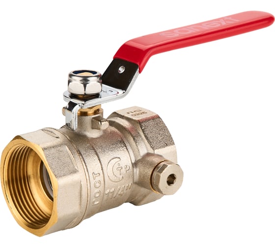 Шаровый кран SANEXT ГОСТ, PN40, для подключения импульсной трубки SM Ду 32, ВР 1 1/4" 6304 1