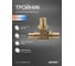 Тройник аксиальный SANEXT 32х20х25мм 4643 2